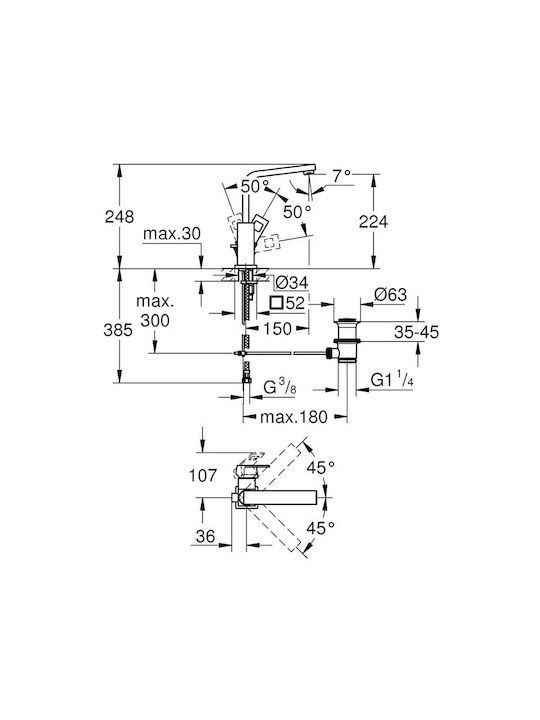 Grohe Amestecare Robinet Chiuvetă Chrome