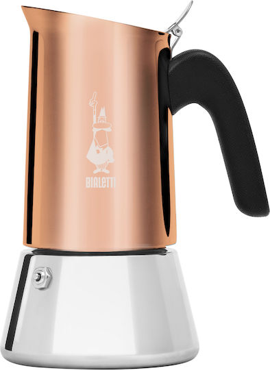 Bialetti Venus New Stovetop Espresso Pot 6 Cups Inox Copper