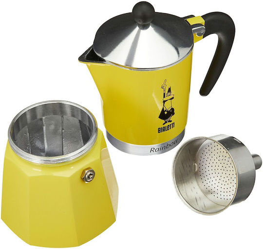 Bialetti Stovetop Espresso Pot 6 Cups Brown