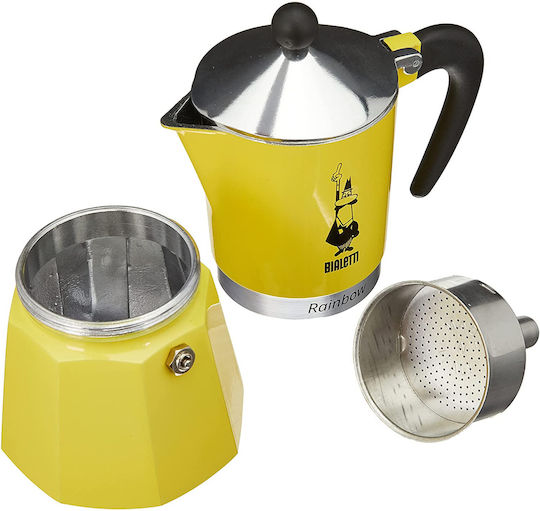 Bialetti Stovetop Espresso Pot 6 Cups Brown