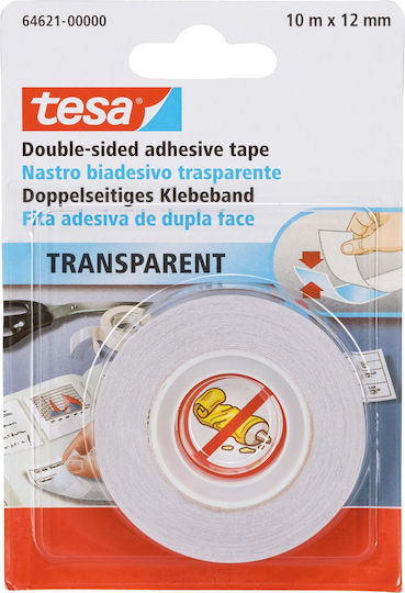 Tesa Autocolantă Bandă dublă față-verso Transparentă 12mmx10m 1buc Tesa Autocolantă Bandă dublă față-verso Transparentă 12mmx10m 1buc