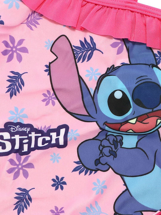 Disney Lilo & Stitch Kinder Badeanzug Einteilig Pink-coral