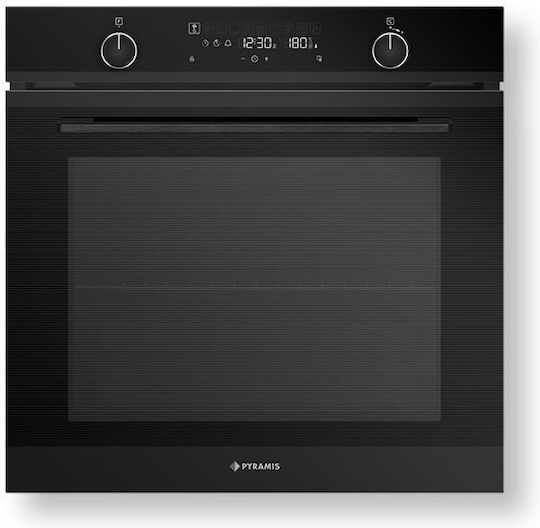 Pyramis PO78114010EBLΜ Φούρνος άνω Πάγκου 78lt Π59.5εκ. Μαύρος