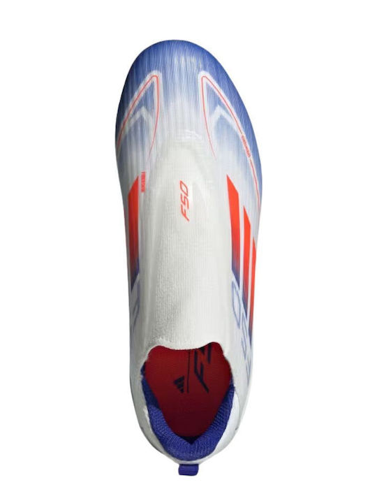 F50 League FG/MG Детски Футболни Обувки с Бутони Бели