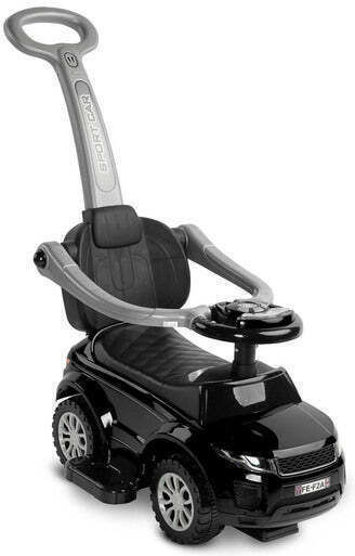 Caretero Riding Sport Car Αυτοκινητάκι Ride On με Χειρολαβή με Ήχους Μαύρο