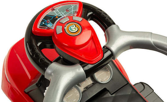 Caretero Riding Sport Car Αυτοκινητάκι Ride On με Χειρολαβή για 12+ μηνών με Ήχους Κόκκινο