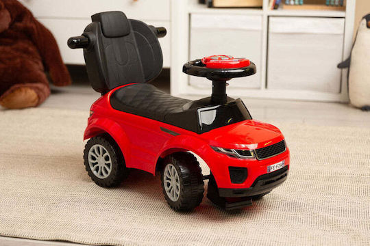 Caretero Riding Sport Car Αυτοκινητάκι Ride On με Χειρολαβή για 12+ μηνών με Ήχους Κόκκινο