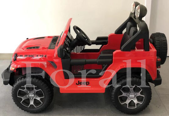 Wrangler Rubicon Două Locuri Cu Telecomandă Licențiat 12 Volți Roșu