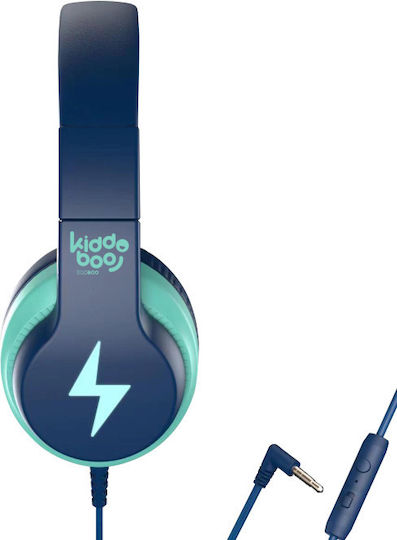 Kiddoboo P13 Wired On Ear Headphones Blue Sky