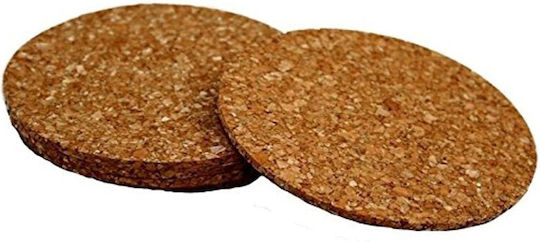Kesper Στρογγυλό Σουβέρ από Φελλό Λευκό 10cm 6τμχ Kesper Στρογγυλό Σουβέρ από Φελλό Λευκό 10cm 6τμχ