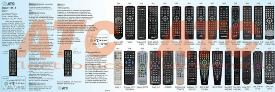 ATC Universal Fernbedienung RM-D1155+5 für Ψηφιακούς Δέκτες