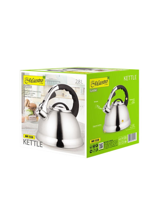 Maestro Kettle Stainless Steel in Silver Color 2800ml