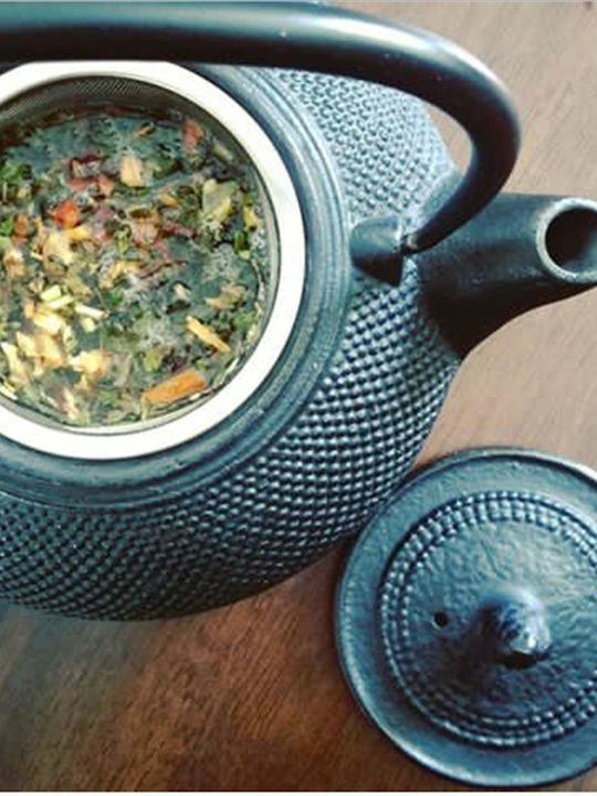 Ibili Cast Iron Teapot with Filter Blue 1200ml