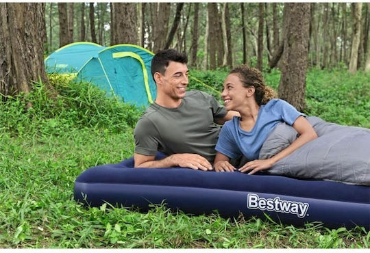 Bestway Inflatable Sleeping Mattress with Built-in Pump 191x137x22εκ. Blue