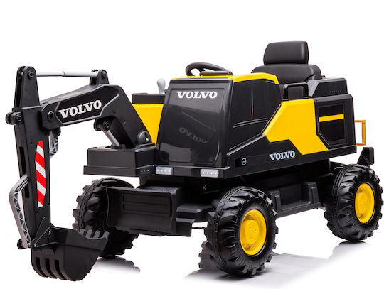 Kids 12V Electric Excavator Yellow