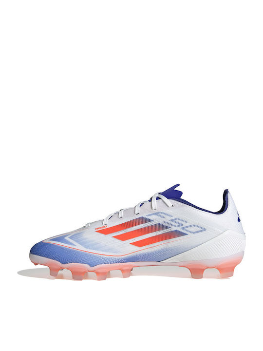 adidas F50 Pro Football Shoes with Cleats Cloud White / Solar Red / Lucid Blue