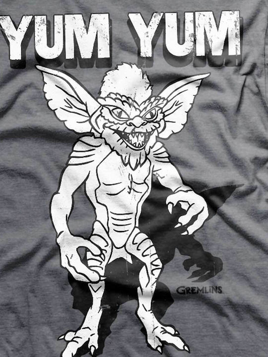 Paperinos Gremlins T-shirt Γκρι Βαμβακερό