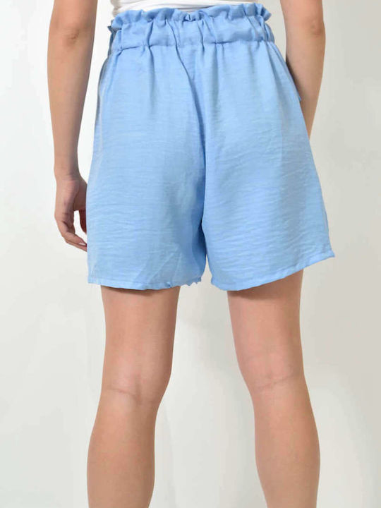 Potre Women's Linen Shorts blue