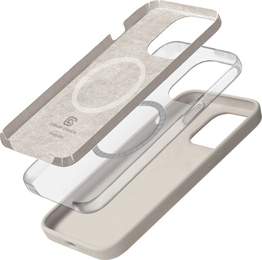 Crong Color Back Cover Σιλικόνης Γκρι (iPhone 15 Pro)