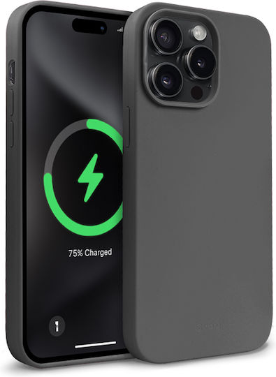 Crong Color Back Cover Σιλικόνης Γκρι (iPhone 15 Pro)