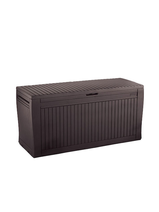 Keter Outdoor Storage Box Comfy 270lt Brown L117xW45xH57cm