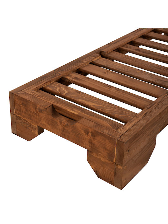 Șezlong Lemn Carpi 204x77.5x29cm