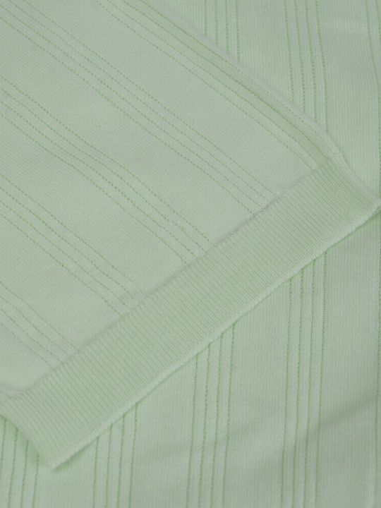 Prince Oliver Men's Blouse Polo Light Green