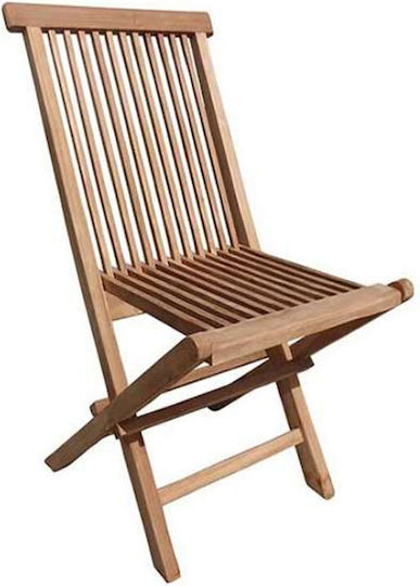 Outdoor-Stuhl Hölzernes BL 5041 G Braun 47x45x90εκ.