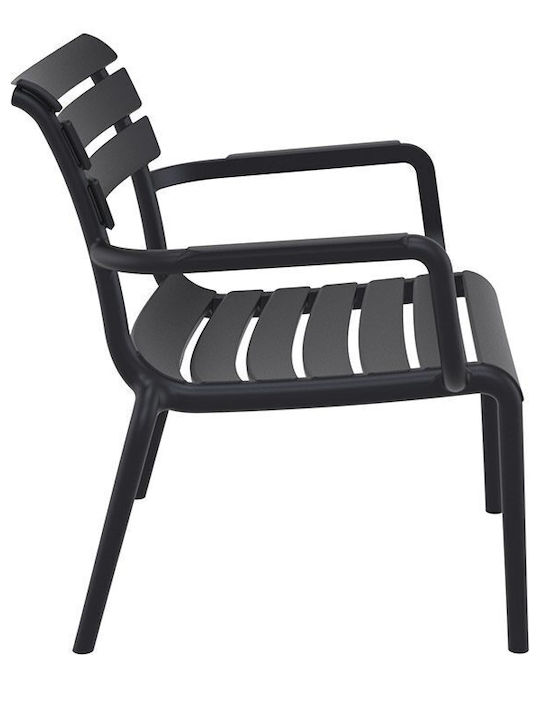 Outdoor-Stuhl Polypropylen Paris Lounge Black