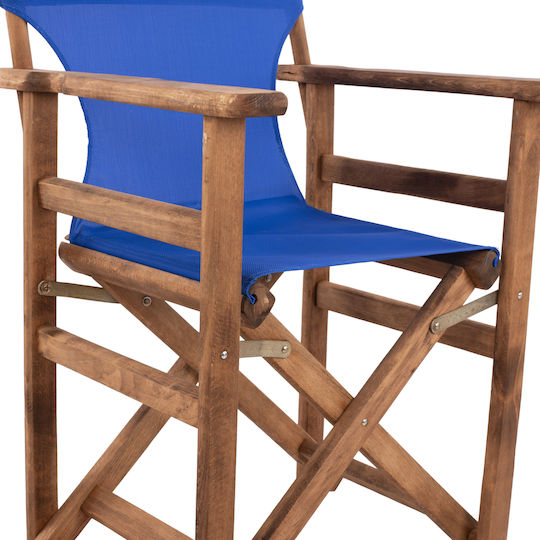 Director's Chair Wooden Limnos Blue 57x54x88.5cm