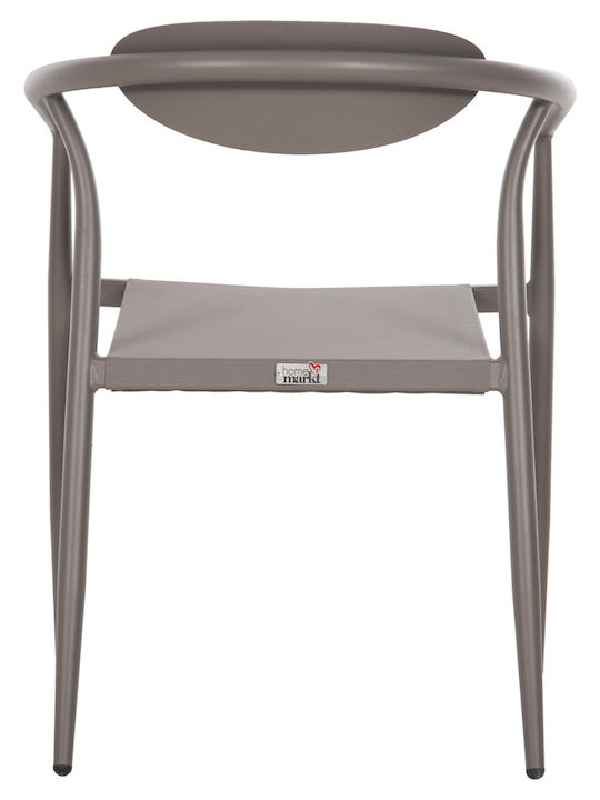 Gartenstühle Aluminium Serly Champagner 56x61x74cm