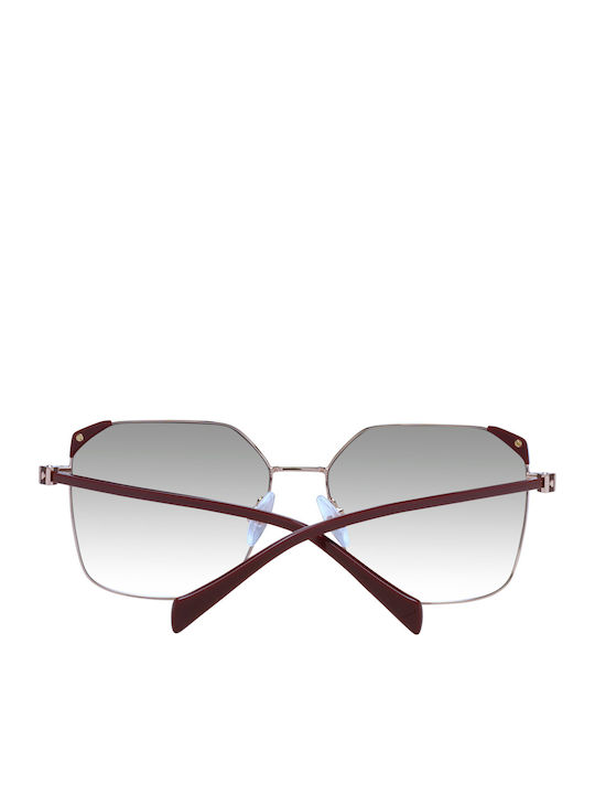 Ana Hickmann Women's Sunglasses with Gold Metallic Frame and Grey Gradient Lenses HI3167 05A