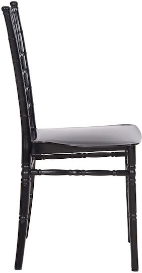 Scaun de catering Polipropilenă Tiffany Negru 42x49x88cm