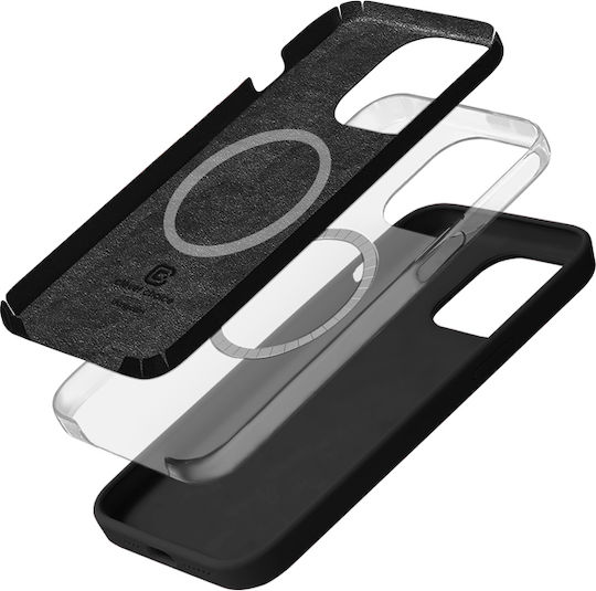 Crong Color Back Cover Σιλικόνης Μαύρο (iPhone 15 Pro Max)