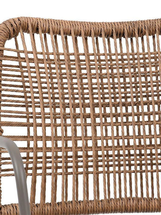 Fylliana Gartenstühle Rattan Leana Braune 56x59x80cm