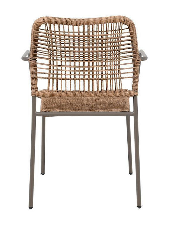 Fylliana Gartenstühle Rattan Leana Braune 56x59x80cm