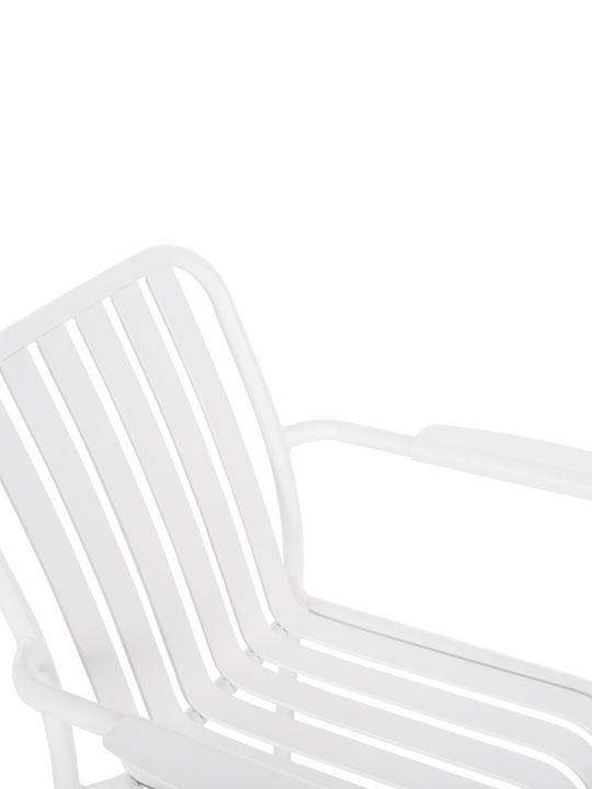 Scaun De Exterior Din Aluminiu Rachel Alb 63x58x85 Cm