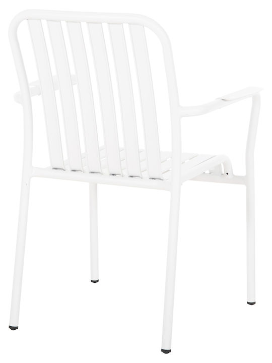 Scaun De Exterior Din Aluminiu Rachel Alb 63x58x85 Cm