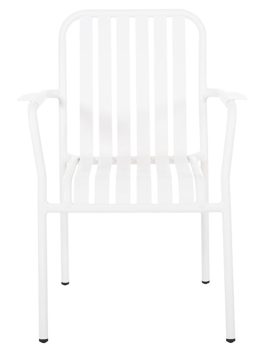 Scaun De Exterior Din Aluminiu Rachel Alb 63x58x85 Cm