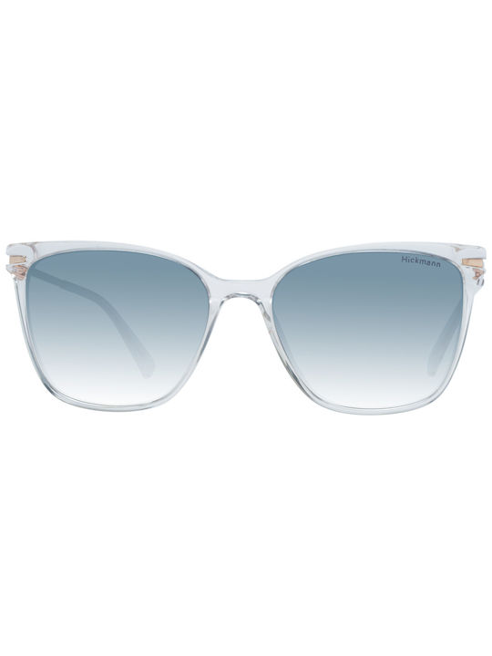 Ana Hickmann Women's Sunglasses with Transparent Frame and Blue Gradient Lens HI9140 T01