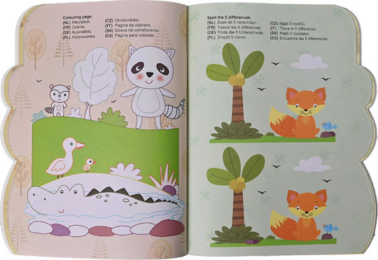 Coloring Book Activities Stickers Jungle Animals