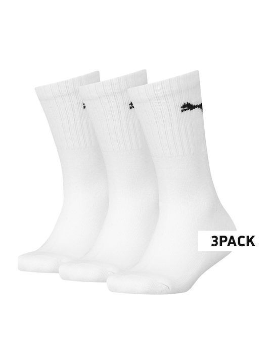 PUMA Αθλητικές Κάλτσες Λευκές 3 Ζεύγη