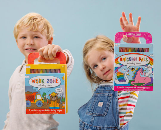 Ooly Work Zone Set de creioane colorate cu vârf gros în cutie 9buc Pachet de 1 ambalaje