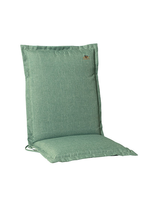 Lianos Waterproof Garden Chair Cushion with Back Green 43x93cm.