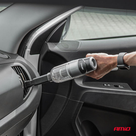 AMiO Car Handheld Vacuum Dry Vacuuming with Power 40W Rechargeable 12V Transparent