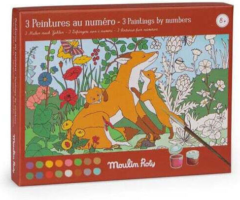 Creative Set Paint By Numbers Garden Moulin Roty