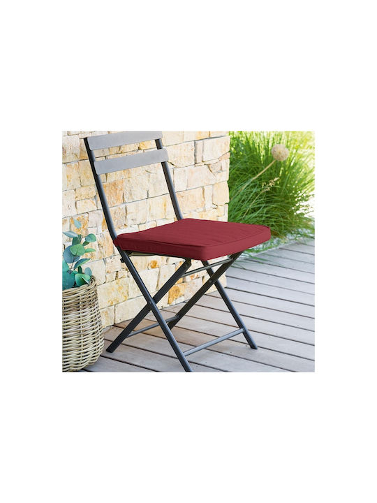 Hesperide Waterproof Garden Chair Cushion H-S Korai Burgundy 40x40 cm