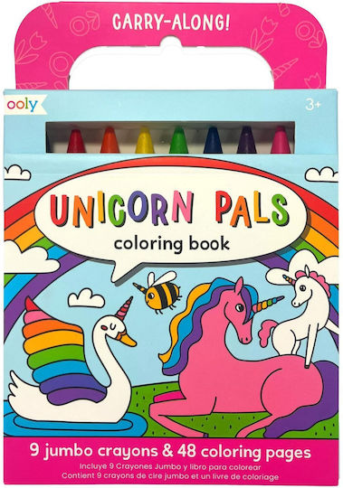 Coloring Set Colored Pencils Portable Unicorns