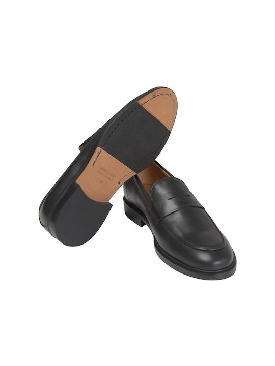 Prince Oliver Men's Leather Loafers Black