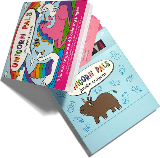 Coloring Set Colored Pencils Portable Unicorns